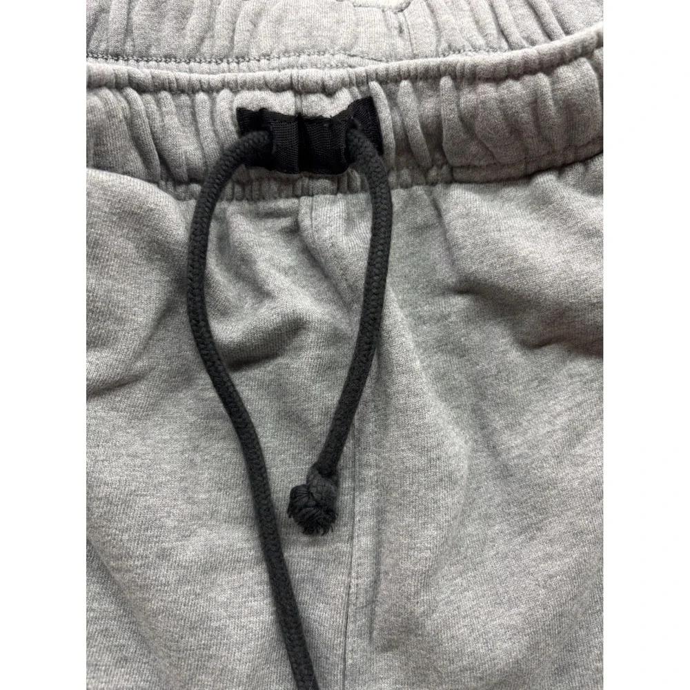 Jordan Mens Heather Gray Fleece Jogger Sweatpants Jumpman Logo Size Medium